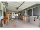 Enclosed and spacious garage perfect for parking and storage at 142 Florence Blvd, Debary, FL 32713