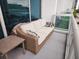 Balcony features a comfortable outdoor sofa and views of the neighborhood at 150 E Robinson St # 419, Orlando, FL 32801