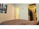 Bedroom featuring a neutral color palette, including a large window at 150 E Robinson St # 419, Orlando, FL 32801