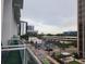City view from the balcony features parking and other condo buildings at 150 E Robinson St # 419, Orlando, FL 32801