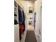 A walk-in closet features ample shelving and hanging storage, optimizing organization at 150 E Robinson St # 419, Orlando, FL 32801
