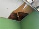 Close up view of ceiling damage in a garage or other room in the home at 1812 Firwood Ct, Orlando, FL 32818