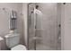 Bathroom glass shower featuring a built-in bench, and tile surround at 2168 Aibonito Cir, Clermont, FL 34711