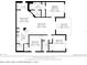 Detailed floor plan of the property showcasing the layout of the rooms and approximate square footage at 3000 Laurel Park Ln # 308, Kissimmee, FL 34741
