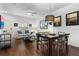 Spacious living room and dining area with hardwood floors and a cozy atmosphere at 3203 Oyster Ln, Kissimmee, FL 34747