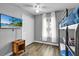 Bunk beds with beach scene painting makes this room ready to enjoy at 3214 Calabria Avenue, Davenport, FL 33897