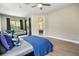 Spacious bedroom featuring wood flooring, an en-suite sitting area, and large windows at 3307 Kentshire Blvd, Ocoee, FL 34761