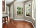 Breakfast nook with hardwood floors and large windows for natural light at 3307 Kentshire Blvd, Ocoee, FL 34761