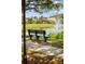 Serene community area featuring a pond with a fountain, benches, and landscaped surroundings, perfect for relaxation at 3307 Kentshire Blvd, Ocoee, FL 34761