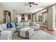 Comfortable living room with stylish furniture and open view to the kitchen at 3307 Kentshire Blvd, Ocoee, FL 34761