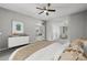 Spacious bedroom with neutral colors and a light-filled view to the common areas at 3824 Blue Dasher Dr, Kissimmee, FL 34744