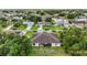 Aerial view of neighborhood homes with established lawns and tree coverage in a residential setting at 621 Bluebill Ln, Poinciana, FL 34759