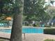 Inviting outdoor pool with surrounding brick patio and lush greenery at 7350 Westpointe Blvd # 234, Orlando, FL 32835