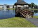 Enjoy the community pond with a central gazebo and fountain at 8211 Sun Spring Cir # 11, Orlando, FL 32825