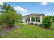Spacious backyard with manicured lawn, tasteful landscaping, and a serene outdoor ambiance at 8336 Sw 77Th Ct, Ocala, FL 34476