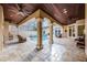 Inviting covered patio featuring a private pool and comfortable seating area at 8814 Southern Breeze Dr, Orlando, FL 32836