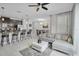 Inviting open-concept living space including kitchen, dining area, and living room, perfect for entertaining at 9061 Dogleg Dr, Davenport, FL 33896
