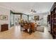 Bright living room featuring comfortable seating, stylish decor, and a welcoming atmosphere at 106 Mist Flower Ln, Groveland, FL 34736