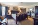 A spacious main bedroom features unique decor and ample natural light at 12130 Lakeshore Dr, Clermont, FL 34711