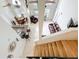 Open concept floorplan showing the kitchen, dining area, living room, and staircase at 12300 Abberton Ct, Orlando, FL 32837