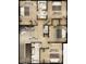 Upstairs floor plan showcasing bedrooms, bathrooms, and a central loft area at 13518 Maria Lavin Circle Rd, Orlando, FL 32828