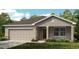 Charming single-story home with a neutral color scheme, two-car garage and landscaped yard at 136 Jones Fish Camp Rd, Edgewater, FL 32141