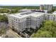 Stunning aerial view of the building showcasing surrounding greenery, city views, and convenient parking at 206 E South St # 6007, Orlando, FL 32801