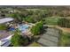 Aerial view of community pool, tennis courts, and surrounding golf course at 3426 Schoolhouse Rd, Harmony, FL 34773