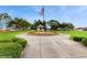Community gazebo with walkway and American flag at 579 Setting Sun Dr, Winter Garden, FL 34787