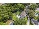 Aerial view of property showcasing the fenced backyard, lush greenery, and inviting outdoor spaces at 1008 Jackson Creek Ct, Oviedo, FL 32765
