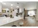 Bright kitchen featuring an island with countertop, stainless steel appliances and open concept layout at 1008 Jackson Creek Ct, Oviedo, FL 32765