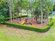 Community playground surrounded by trees, perfect for Gathering enjoyment at 142 Stonegate Pass, Davenport, FL 33897