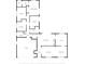 Detailed floor plan illustrating the layout of the house, including the garage, living spaces, and bedrooms at 1507 Golfside Dr, Winter Park, FL 32792