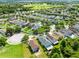 Aerial view showing this neighborhood's lush greenery, manicured lawns, and community layout at 15324 Black Lion Way, Winter Garden, FL 34787