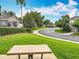 Scenic community grounds featuring lush green lawns, mature trees, walking path, and picnic area for outdoor enjoyment at 2005 Compass Flower Way, Ocoee, FL 34761