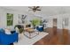 Bright living room featuring comfortable seating, hardwood floors, and ample natural light at 2607 Lafayette Ave, Winter Park, FL 32789