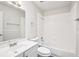 Cozy bathroom featuring a single sink vanity and shower-tub combo at 478 Chicago Woods Cir, Orlando, FL 32824