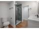 Stylish bathroom with modern fixtures and a glass-enclosed shower at 622 S Ingraham Ave, Lakeland, FL 33801
