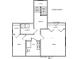 Second floor plan featuring bedrooms, laundry and attic access points at 622 S Ingraham Ave, Lakeland, FL 33801