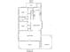 Detailed first floor plan showing layout of bedrooms, kitchen, dining and living areas at 622 S Ingraham Ave, Lakeland, FL 33801
