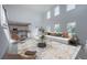 This bright living room is spacious and comfortable, flowing into the kitchen at 9199 Waverly Walk Dr, Orlando, FL 32817