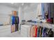 Spacious walk-in closet with ample shelving, drawers and hanging space for organized storage at 9422 Jaywood Rd, Winter Garden, FL 34787