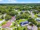 Aerial view showcases the neighborhood's lush greenery, well-spaced homes, and convenient road networks at 1020 Taproot Dr, Winter Springs, FL 32708