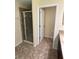 Bathroom with tile flooring and glass enclosed shower adjacent to the water closet at 11187 Savannah Landing Cir, Orlando, FL 32832