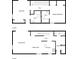 Detailed floor plan showcasing the layout of this multi-level home, including bedrooms and living spaces at 1404 Oak Pl # A, Apopka, FL 32712