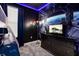 Star Wars-themed bedroom with a bunk bed and blue LED lighting at 3004 Protagonist St, Kissimmee, FL 34746