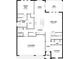 Detailed floor plan showcasing the layout of the main level including kitchen and owner's suite at 3448 Douglas Fir Dr, Apopka, FL 32703