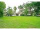 Large backyard featuring a spacious lawn area and mature shade trees at 4420 Conway Gardens Rd, Orlando, FL 32806