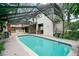 This screened pool offers a tranquil backyard oasis with ample space for relaxation and recreation at 4420 Conway Gardens Rd, Orlando, FL 32806