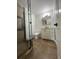 Modern bathroom with glass enclosed shower, vanity, and tiled floor at 470 Sunset Rd, Deltona, FL 32725